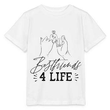 Les meilleurs amis pour la vie l’amitié rengaine - T-shirt bio MINI CREATOR Stanley/Stella Enfant - blanc - Devant - Maike (125cm)