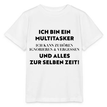 Multitasker ignorieren vergessen zuhören - Stanley/Stella Kinder T-Shirt MINI CREATOR  - Weiß - Vorne - Maike (125cm)