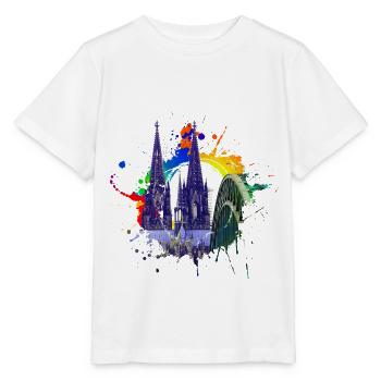 Cologne Allemagne Cologne Dom Cologne Ville Skyline - T-shirt bio MINI CREATOR Stanley/Stella Enfant - blanc - Devant - Maike (125cm)