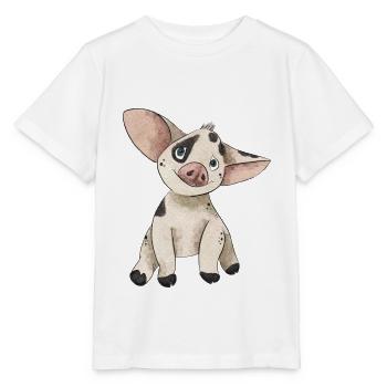 Schweinchen - Stanley/Stella Kinder T-Shirt MINI CREATOR  - Weiß - Vorne - Maike (125cm)