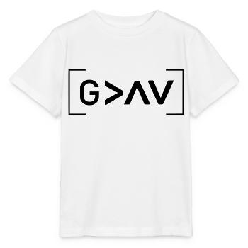 GOD is GREATER than the HIGHEST by csDesign - Stanley/Stella MINI CREATOR Kids’ T-Shirt - white - Front - Maike (125cm)