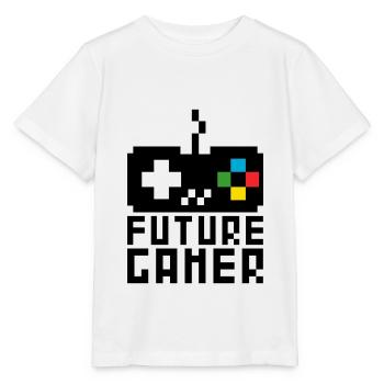 Future Gamer Junior Gaming Baby Boys Kids - Stanley/Stella MINI CREATOR Kids’ T-Shirt - white - Front - Maike (125cm)