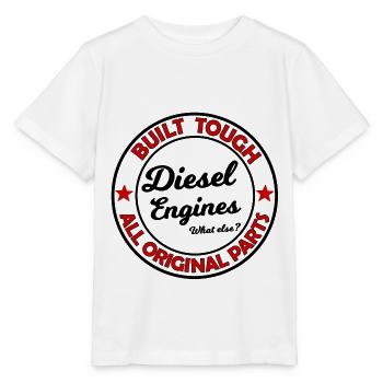 Ventilateurs de cylindrée et de moteur diesel - T-shirt bio MINI CREATOR Stanley/Stella Enfant - blanc - Devant - Maike (125cm)