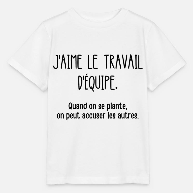 travail d'équipe - T-shirt bio MINI CREATOR Stanley/Stella Enfant - blanc