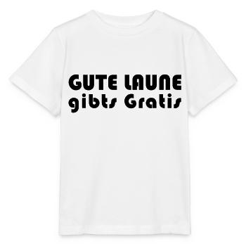Gute Laune gibts Gratis - Stanley/Stella Kinder T-Shirt MINI CREATOR  - Weiß - Vorne - Maike (125cm)