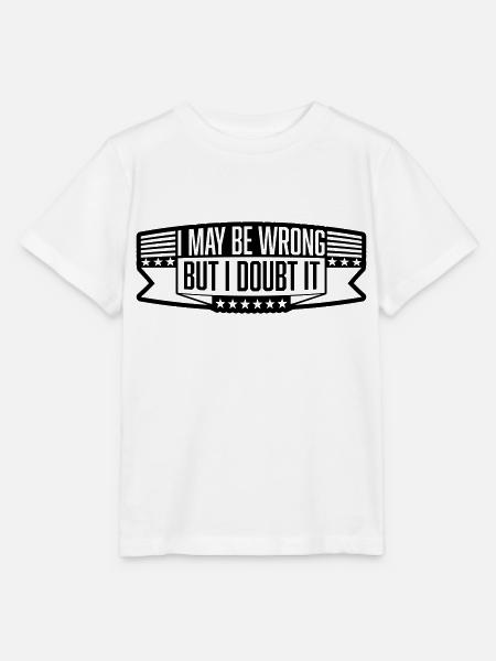 I may be wrong - Stanley/Stella Kinder T-Shirt MINI CREATOR - Weiß