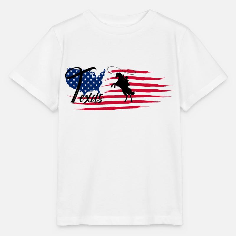 Texas - T-shirt bio MINI CREATOR Stanley/Stella Enfant - blanc