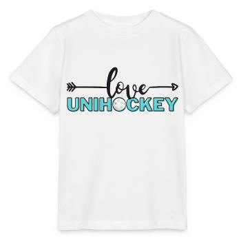 Amour Floorball - T-shirt bio MINI CREATOR Stanley/Stella Enfant - blanc - Devant - Maike (125cm)