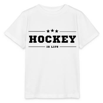Hockey ist das Leben originelle Geschenkidee - Stanley/Stella Kinder T-Shirt MINI CREATOR  - Weiß - Vorne - Maike (125cm)