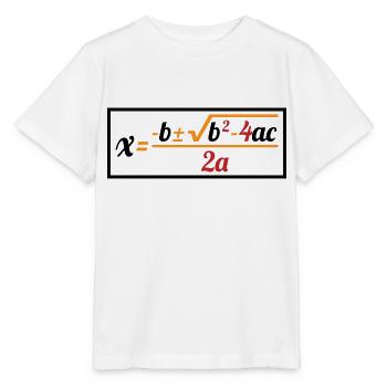 Quadratic Formula For Math Class 8 - Stanley/Stella MINI CREATOR Kids’ T-Shirt - white - Front - Maike (125cm)