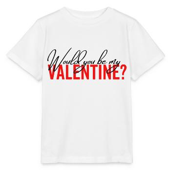 Would You Be My Valentine - Stanley/Stella MINI CREATOR Kids’ T-Shirt - white - Front - Maike (125cm)