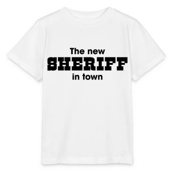 le nouveau shérif en ville - T-shirt bio MINI CREATOR Stanley/Stella Enfant - blanc - Devant - Maike (125cm)