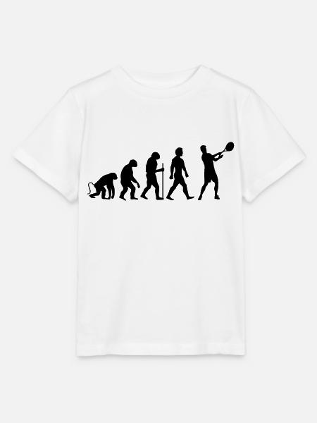 evolution tennis - Stanley/Stella Kinder T-Shirt MINI CREATOR  - Weiß