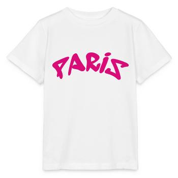Paris - France - France - Eiffel Tower - Stanley/Stella MINI CREATOR Kids’ T-Shirt - white - Front - Maike (125cm)