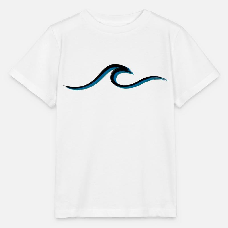 Vague vague Surf Eau Rat Surfer - T-shirt bio MINI CREATOR Stanley/Stella Enfant - blanc