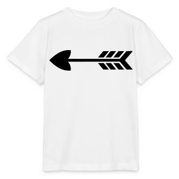 Herz-Pfeil - Stanley/Stella Kinder T-Shirt MINI CREATOR  - Weiß - Vorne - Maike (125cm)