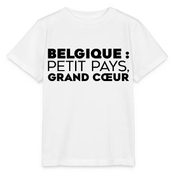 Belgien. Kleines Land, großes Herz! - Stanley/Stella Kinder T-Shirt MINI CREATOR  - Weiß - Vorne - Maike (125cm)
