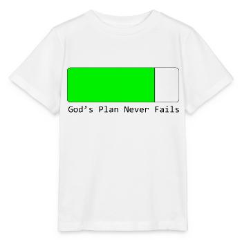 God's Plans Never Fail - Stanley/Stella MINI CREATOR Kids’ T-Shirt - white - Front - Maike (125cm)