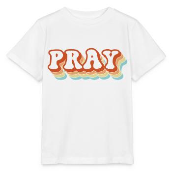 Prier - T-shirt bio MINI CREATOR Stanley/Stella Enfant - blanc - Devant - Maike (125cm)
