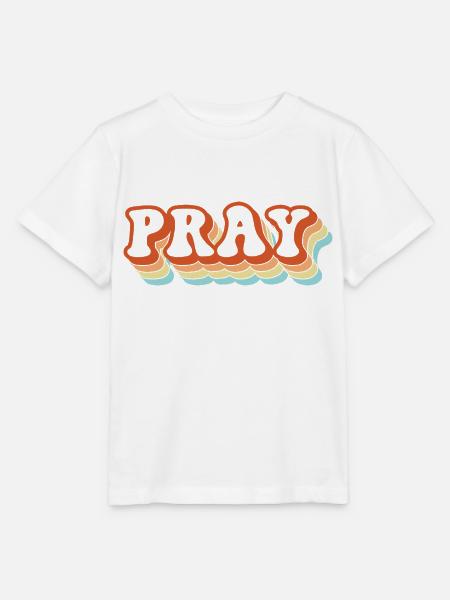 Pray - Stanley/Stella Kinder T-Shirt MINI CREATOR  - Weiß