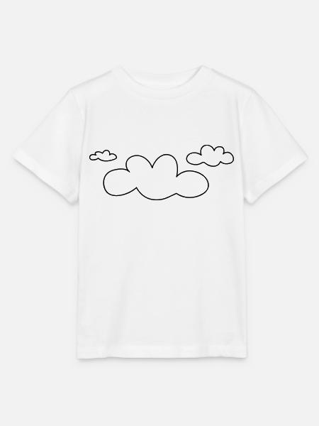 open_clouds - Stanley/Stella Kinder T-Shirt MINI CREATOR - Weiß