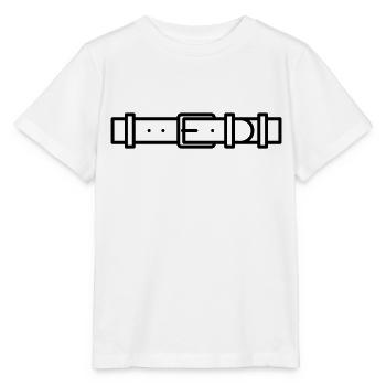 ceinture - T-shirt bio MINI CREATOR Stanley/Stella Enfant - blanc - Devant - Maike (125cm)