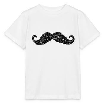 Moustache - T-shirt bio MINI CREATOR Stanley/Stella Enfant - blanc - Devant - Maike (125cm)