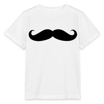 Mustache - Stanley/Stella MINI CREATOR Kids’ T-Shirt - white - Front - Maike (125cm)