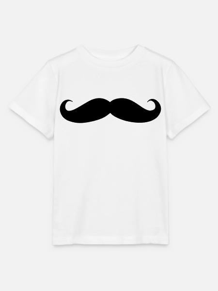 Mustache - Stanley/Stella Kinder T-Shirt MINI CREATOR - Weiß