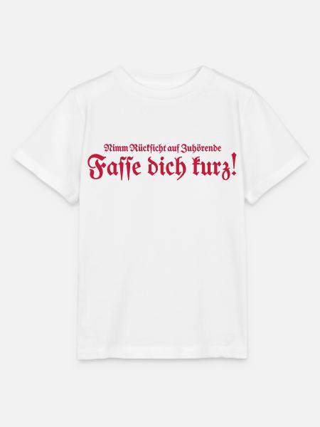 Fasse dich kurz - Stanley/Stella Kinder T-Shirt MINI CREATOR  - Weiß