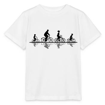 Freizeit - Radfahrer - Stanley/Stella Kinder T-Shirt MINI CREATOR  - Weiß - Vorne - Maike (125cm)