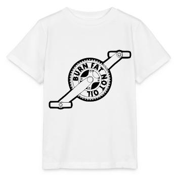 Brûler la graisse et non l'huile - T-shirt bio MINI CREATOR Stanley/Stella Enfant - blanc - Devant - Maike (125cm)