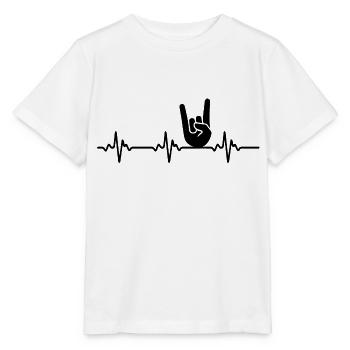 Rock Music Rock and Roll Guitar - Stanley/Stella Kinder T-Shirt MINI CREATOR  - Weiß - Vorne - Maike (125cm)