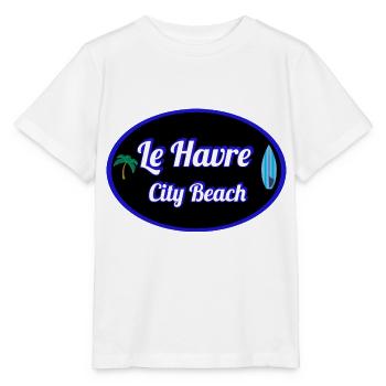 Le Havre City Beach - T-shirt bio MINI CREATOR Stanley/Stella Enfant - blanc - Devant - Maike (125cm)