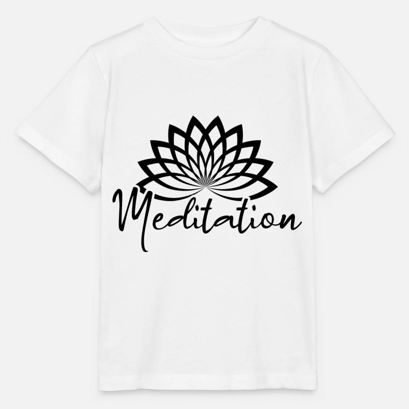 Méditation - T-shirt bio MINI CREATOR Stanley/Stella Enfant - blanc