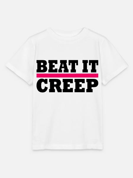 Beat it creep - Stanley/Stella Kinder T-Shirt MINI CREATOR - Weiß
