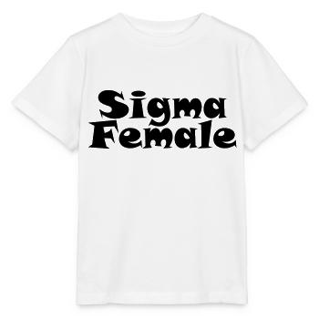 Sigma Female - Schriftzug - Stanley/Stella Kinder T-Shirt MINI CREATOR  - Weiß - Vorne - Maike (125cm)