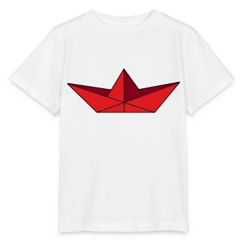 Papier expédié rouge - T-shirt bio MINI CREATOR Stanley/Stella Enfant - blanc - Devant - Maike (125cm)