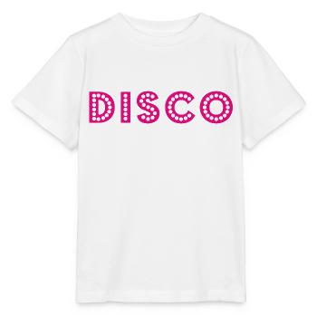 Disco Slogan - Logo - Stanley/Stella Kinder T-Shirt MINI CREATOR  - Weiß - Vorne - Maike (125cm)