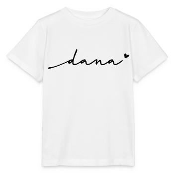 Dana Cursive Name - Stanley/Stella MINI CREATOR Kids’ T-Shirt - white - Front - Maike (125cm)