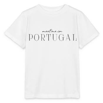 Portugal T-Shirt : Soleil, Mer, Style - T-shirt bio MINI CREATOR Stanley/Stella Enfant - blanc - Devant - Maike (125cm)