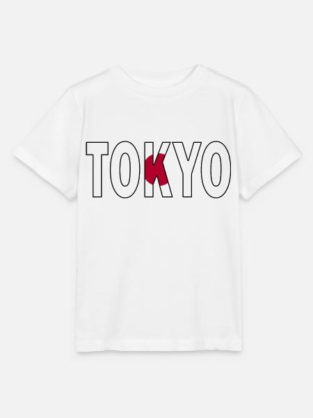 Tokio in Nationalfarben - Stanley/Stella Kinder T-Shirt MINI CREATOR - Weiß