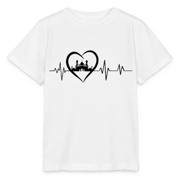 battement de cœur mosquée - T-shirt bio MINI CREATOR Stanley/Stella Enfant - blanc - Devant - Maike (125cm)