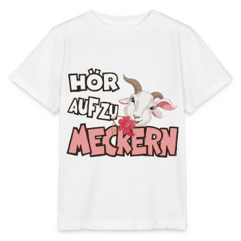 Hör auf zu meckern für eine Frau oder Mädchen - Stanley/Stella Kinder T-Shirt MINI CREATOR  - Weiß - Vorne - Maike (125cm)