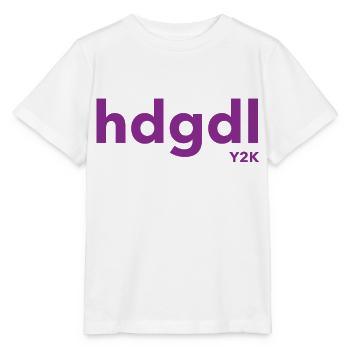 hdgdl hab dich ganz doll liebY2K Jahr2000 lila - Stanley/Stella Kinder T-Shirt MINI CREATOR  - Weiß - Vorne - Maike (125cm)