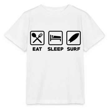 Surf Planche de surf Surfeur Sports nautiques - T-shirt bio MINI CREATOR Stanley/Stella Enfant - blanc - Devant - Maike (125cm)