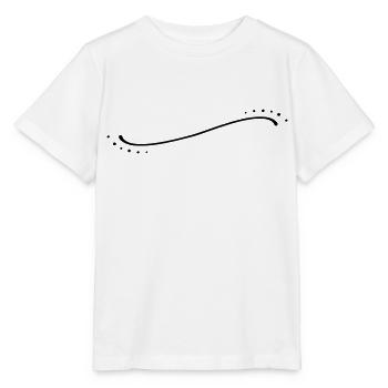 Ligne de points incurvés - T-shirt bio MINI CREATOR Stanley/Stella Enfant - blanc - Devant - Maike (125cm)
