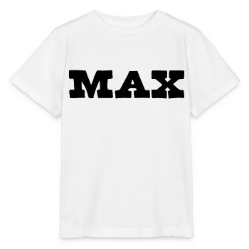 Max Vorname Geschenk - Stanley/Stella Kinder T-Shirt MINI CREATOR  - Weiß - Vorne - Maike (125cm)