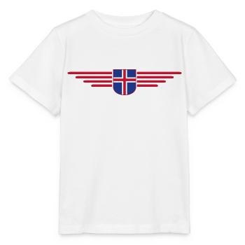 Iceland T-Shirt – Magic of the Northern Lights - Stanley/Stella MINI CREATOR Kids’ T-Shirt - white - Front - Maike (125cm)