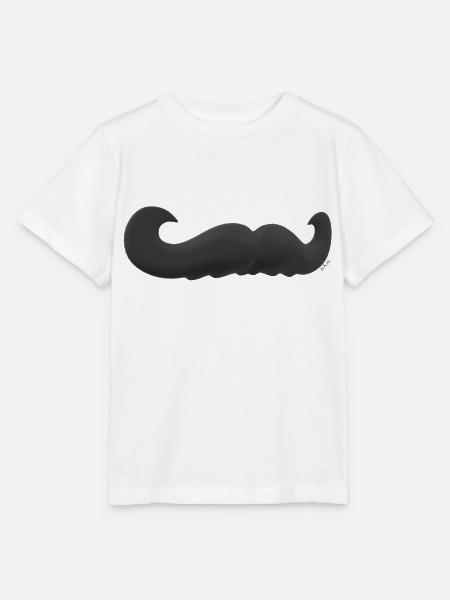 Schnurrbart - Stanley/Stella Kinder T-Shirt MINI CREATOR  - Weiß